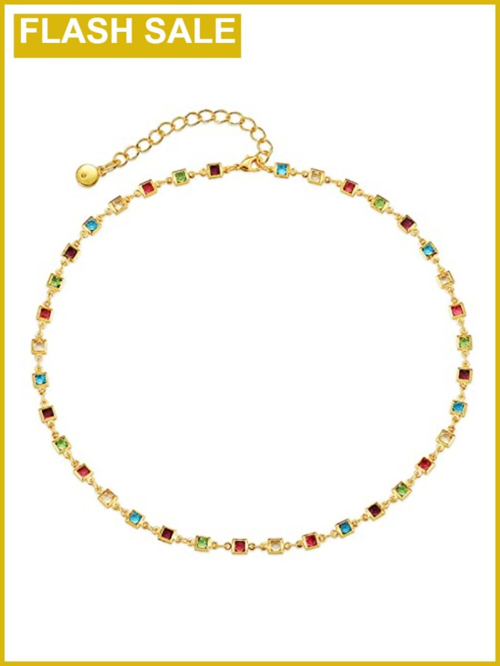 Beaded Choker Necklaces for Women 18k Gold Plated Dainty Gold Choker